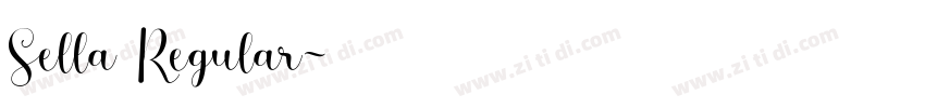 Sella Regular字体转换